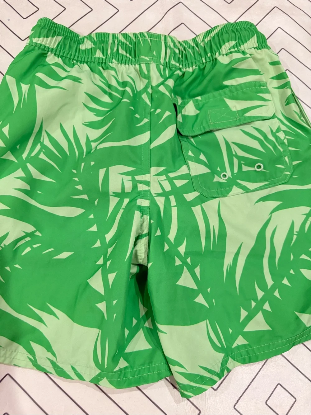 Vineyard Vines Green Tropical Swim Shorts